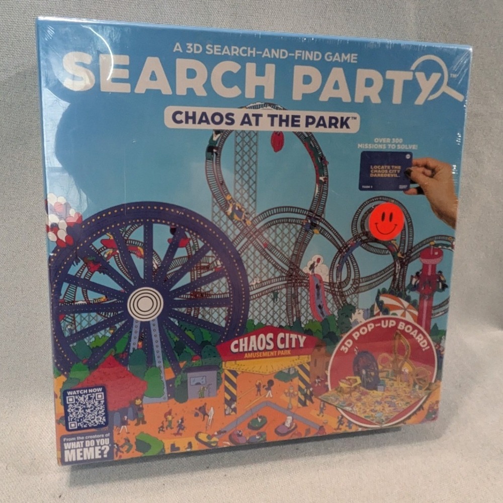 What Do You Meme Search Party Chaos at the Park Game Kids Blue NEW 3D Pop-Up